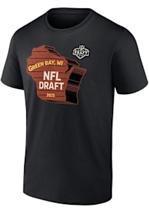 Green Bay Packers Black 2025 NFL Draft Day Short Sleeve T Shirt