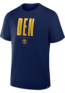 Denver Nuggets Navy Blue Legacy Short Sleeve T Shirt
