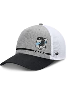 Minnesota United FC Low Block 5-Panel Trucker Adjustable Hat - Grey