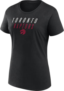 Toronto Raptors Womens Black Home Run Short Sleeve T-Shirt