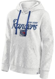 New York Rangers Womens Oatmeal Classics Hooded Sweatshirt
