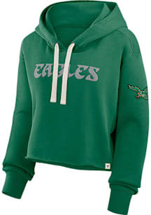 Philadelphia Eagles Womens Kelly Green New Horizons Hooded Sweatshirt