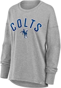 Indianapolis Colts Womens Grey Sleeve Sweep LS Tee