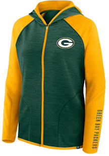 Green Bay Packers Womens Green End Around Pass Long Sleeve Full Zip Jacket
