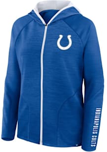 Indianapolis Colts Womens Blue End Around Pass Long Sleeve Full Zip Jacket