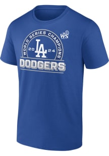 Los Angeles Dodgers Blue 2024 WS Champion Roster Short Sleeve T Shirt