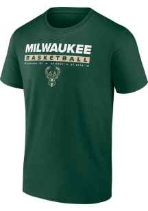 Milwaukee Bucks Green Component Short Sleeve T Shirt