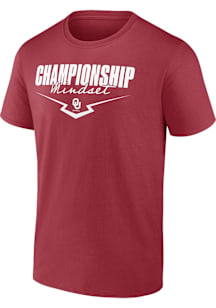 Oklahoma Sooners Crimson Championship Mindset Short Sleeve T Shirt