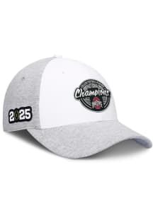 Ohio State Buckeyes Grey 2024 College Football Playoff Champs Script Adjustable Hat