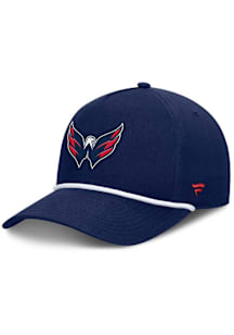 Washington Capitals 2025 Authentic Pro Rink 6 A-Frame Rope Adjustable Hat - Navy Blue