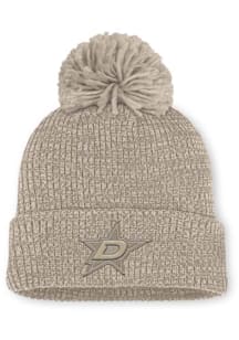 Dallas Stars Ivory 2025 Authentic Pro Tonal Road 9 W Cuffed Pom Womens Knit Hat