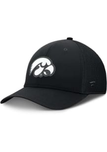 COLLEGE VERTICAL Iowa Hawkeyes Flex Hat - Black