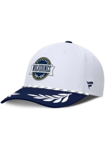 Michigan Wolverines White COLLEGE ADMIRAL Adjustable Hat