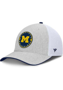 COLLEGE TRIGGER Michigan Wolverines Flex Hat - Grey