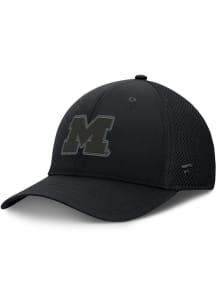 COLLEGE VERTICAL Michigan Wolverines Flex Hat - Black