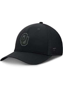 Oklahoma Sooners Mens Black COLLEGE VERTICAL Flex Hat