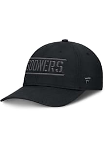 Oklahoma Sooners Mens Black COLLEGE RUCK UP Flex Hat