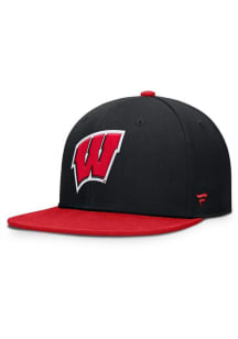 REBOUND 2T Wisconsin Badgers Flex Hat - Black