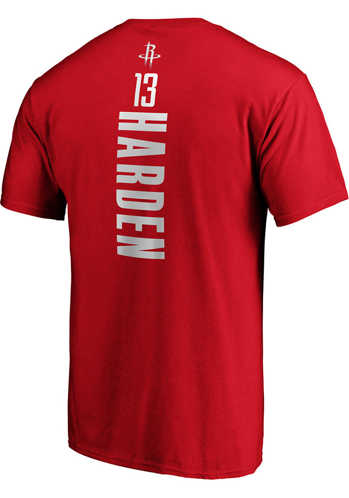 James Harden Houston Rockets Red Playmaker Short Sleeve Player T Shirt