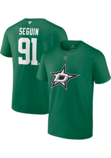Tyler Seguin Dallas Stars Green Authentic Stack Short Sleeve Player T Shirt