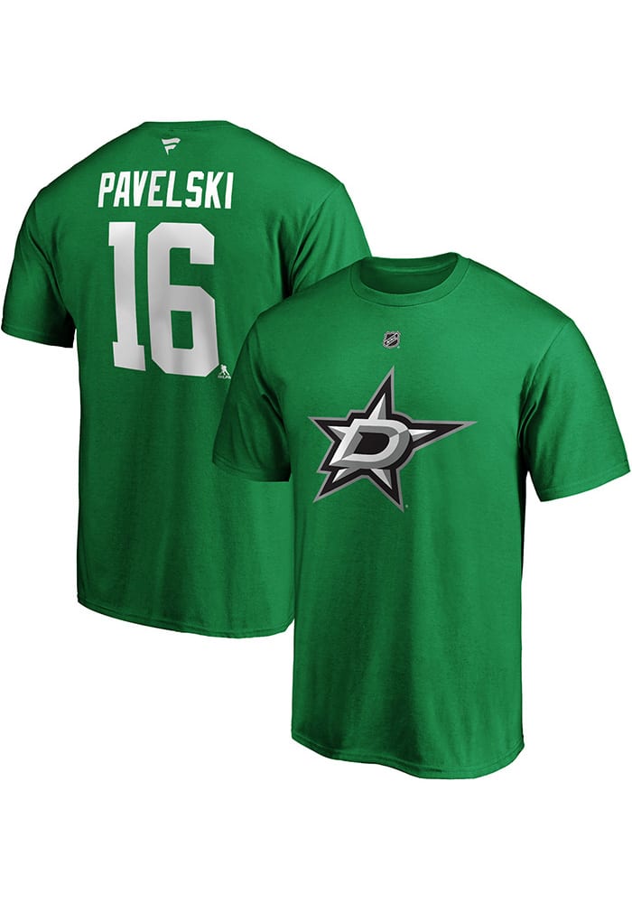 Dallas Stars Green Authentic Stack Short Sleeve Player T Shirt