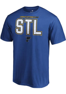 St Louis Blues Blue City Abbreviation Short Sleeve T Shirt