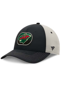 Minnesota Wild 2025 Playoff Participant Locker Room Adjustable Hat - Black