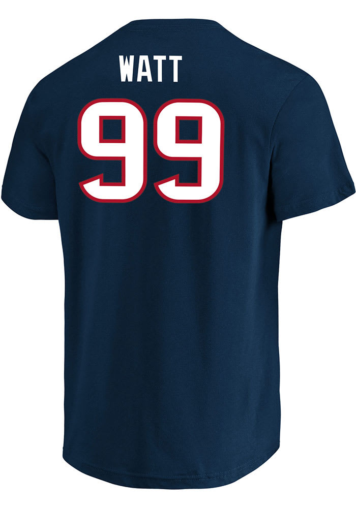 Men's Houston Texans J.J. Watt Navy Eligible Receiver II Name and Number  Long Sleeve T-Shirt