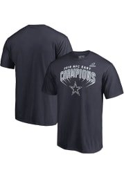 Dallas Cowboys Navy Blue 2018 Division Champs Swim Move Short Sleeve T Shirt