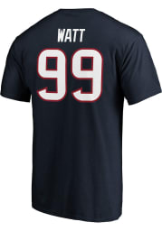 JJ Watt Houston Texans Navy Blue Authentic Stack Short Sleeve Player T Shirt