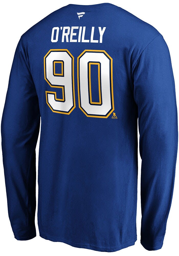 St Louis Blues ROYAL Authentic Stack Long Sleeve Player T Shirt