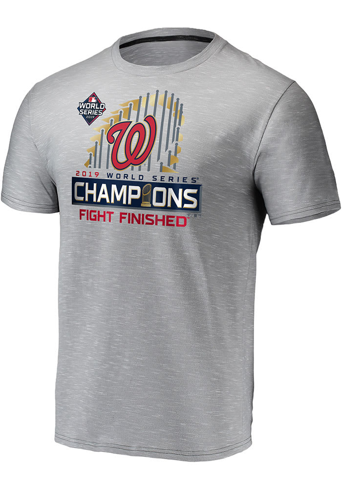 Washington Nationals Grey Locker Room Short Sleeve T Shirt