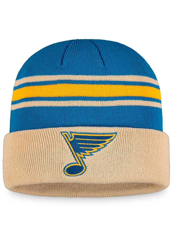St Louis Blues Blue 2021 Winter Classic Cuffed Mens Knit Hat