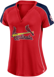 St Louis Cardinals Womens Diva Fashion Baseball Jersey - Red