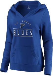 St Louis Blues Womens Blue League Leader Hooded Sweatshirt