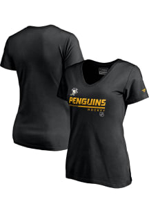 Pittsburgh Penguins Womens Black Special Edition Short Sleeve T-Shirt