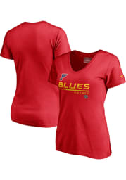 St Louis Blues Womens Red Special Edition Short Sleeve T-Shirt