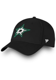 Dallas Stars Mens Black Playoff Core Struct Stretch Flex Hat