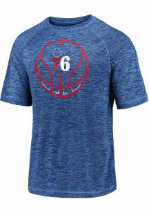 Philadelphia 76ers Blue Modern Icon Short Sleeve T Shirt