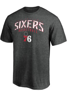 Philadelphia 76ers Grey Nexus Tech Short Sleeve T Shirt