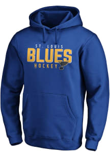 St Louis Blues Mens Blue Iconic Fleece POH Long Sleeve Hoodie