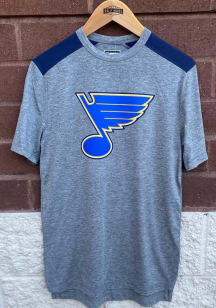 St Louis Blues Grey Travel and Training Clutch Short Sleeve T Shirt