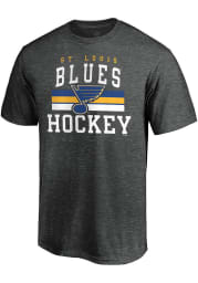 St Louis Blues Grey Iconic Cotton Dynasty Short Sleeve T Shirt