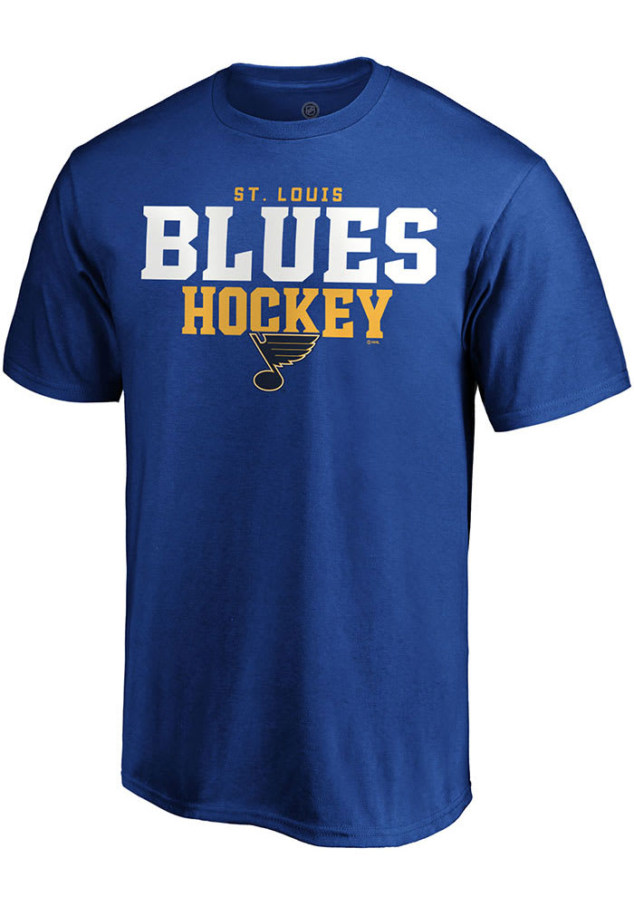 St Louis Blues Grey Iconic Cotton Dynasty Short Sleeve T Shirt