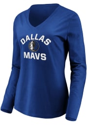 Dallas Mavericks Womens Blue Overtime LS Tee