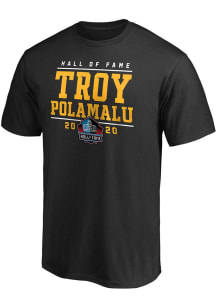 Troy Polamalu  Pittsburgh Steelers Black  HOF Class of 2020 Short Sleeve T Shirt