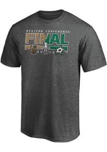 Dallas Stars Charcoal 2020 NHL Conference Final Participant Contender Short Sleeve T Shirt