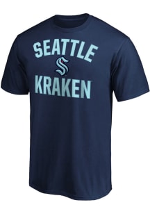 Seattle Kraken Navy Blue Victory Arch Short Sleeve T Shirt