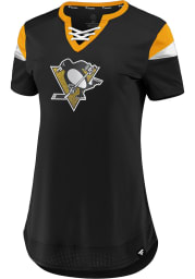 Pittsburgh Penguins Womens Athena Fashion Hockey Jersey - Black