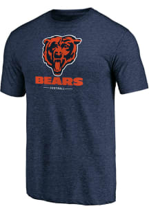 Chicago Bears Navy Blue Sport Drop Short Sleeve Fashion T Shirt